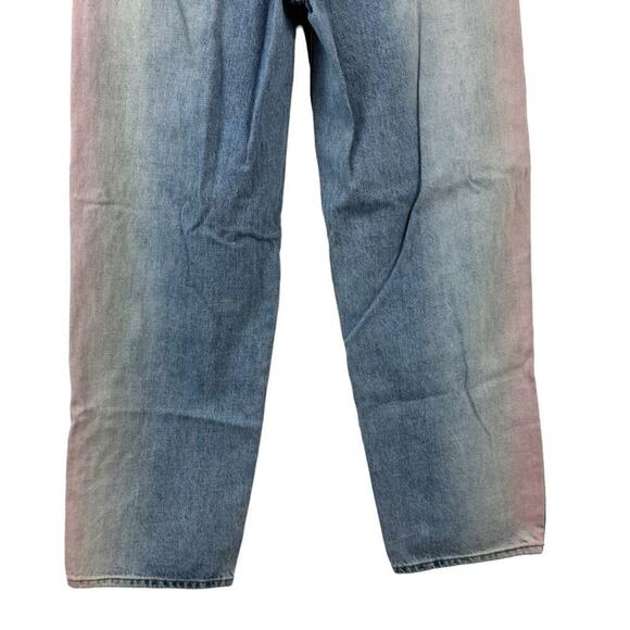 BDG Urban Outfitters High-Waisted Rainbow Baggy Jeans Denim Ombre 90's Size 28 - Picture 11 of 15